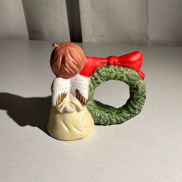 Vintage Jasco Bisque Porcelain L’il Chimers Bell Napkin Rings - Picture 6 of 11